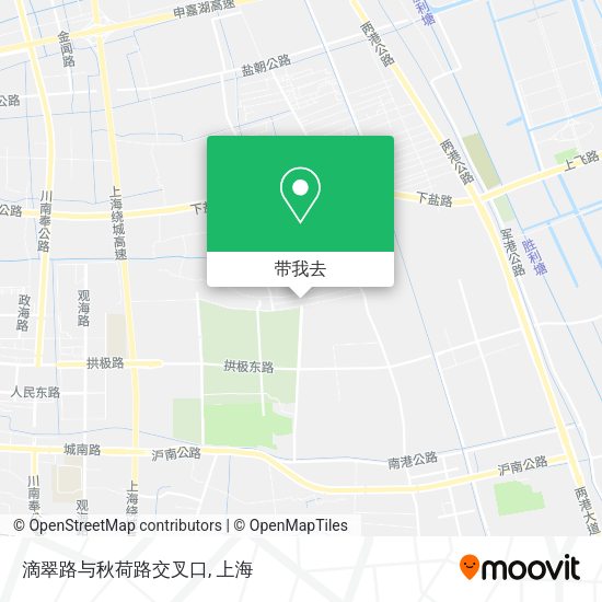 滴翠路与秋荷路交叉口地图