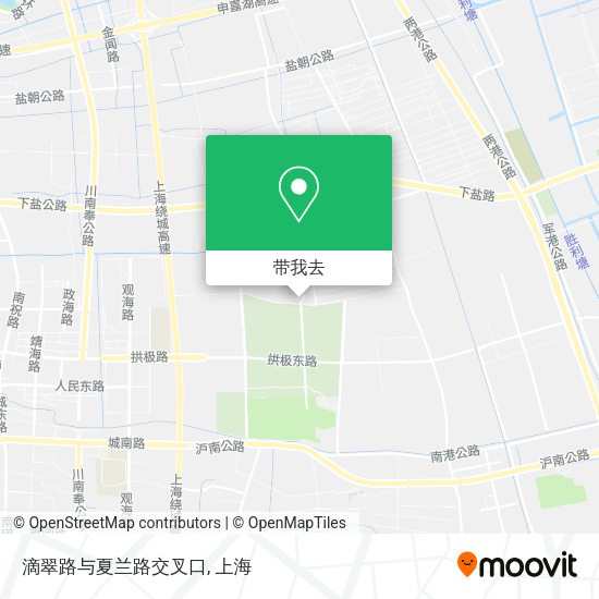 滴翠路与夏兰路交叉口地图