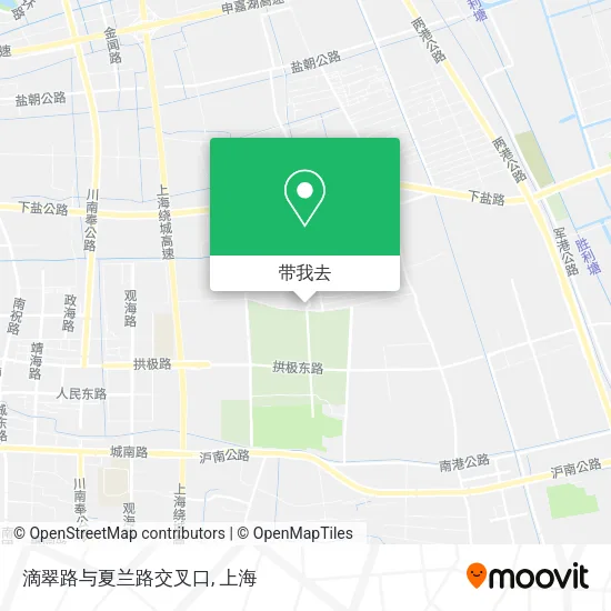 滴翠路与夏兰路交叉口地图