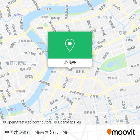 中国建设银行上海南泉支行地图