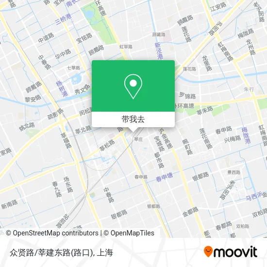 众贤路/莘建东路(路口)地图