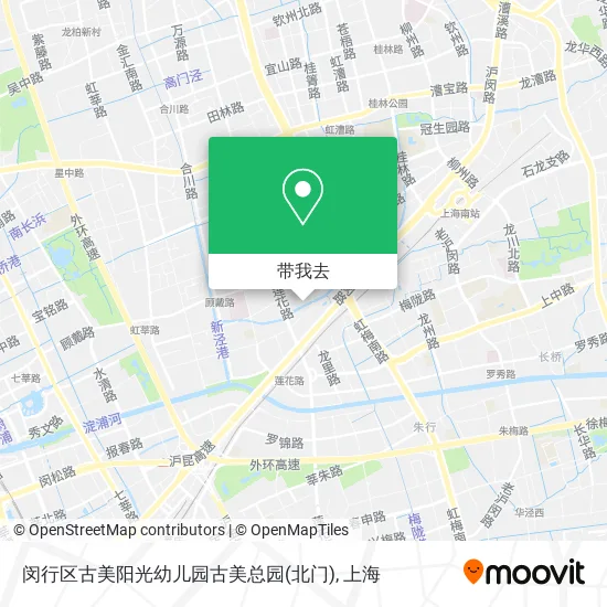 闵行区古美阳光幼儿园古美总园(北门)地图