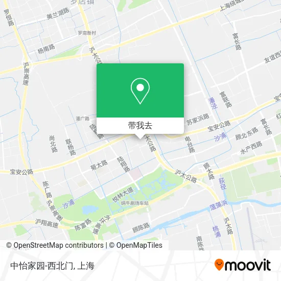 中怡家园-西北门地图