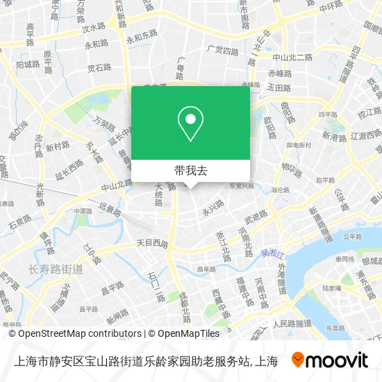 上海市静安区宝山路街道乐龄家园助老服务站地图