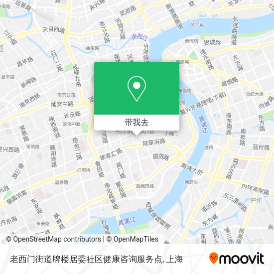 老西门街道牌楼居委社区健康咨询服务点地图