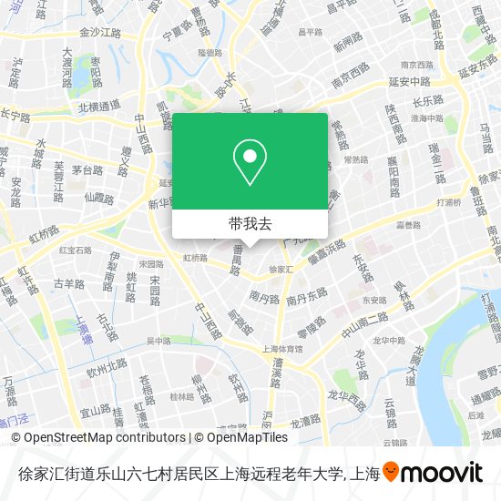 徐家汇街道乐山六七村居民区上海远程老年大学地图