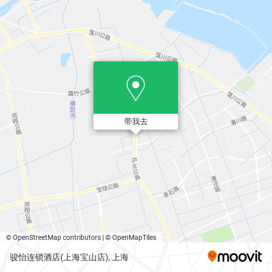 骏怡连锁酒店(上海宝山店)地图