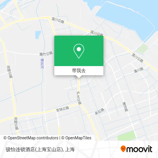 骏怡连锁酒店(上海宝山店)地图