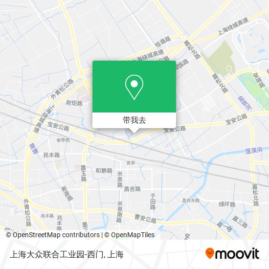 上海大众联合工业园-西门地图