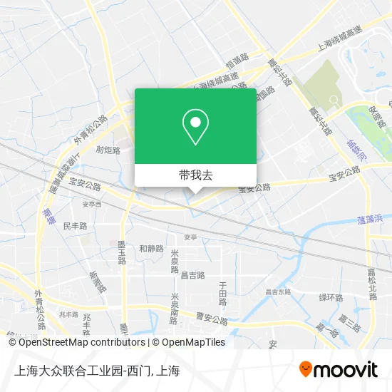 上海大众联合工业园-西门地图