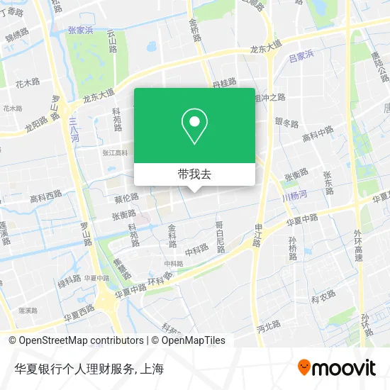 华夏银行个人理财服务地图