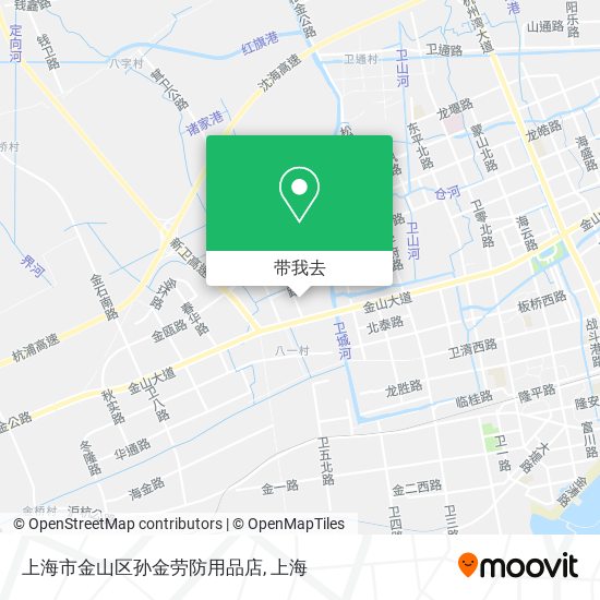 上海市金山区孙金劳防用品店地图