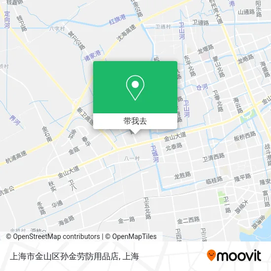 上海市金山区孙金劳防用品店地图