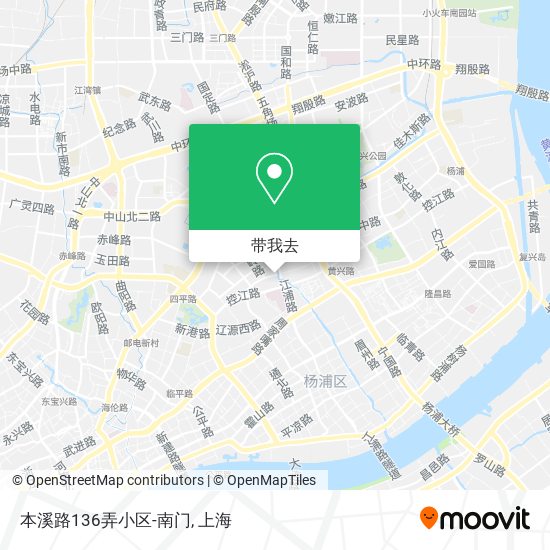 本溪路136弄小区-南门地图
