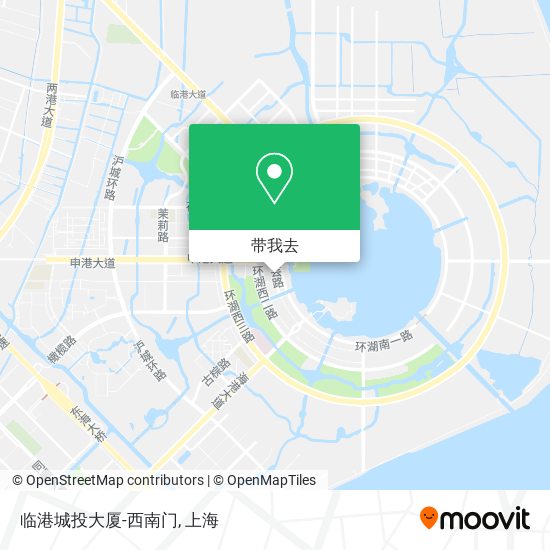 临港城投大厦-西南门地图