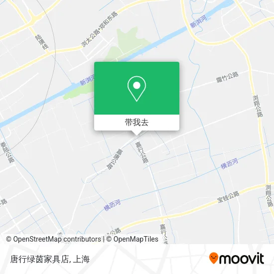 唐行绿茵家具店地图