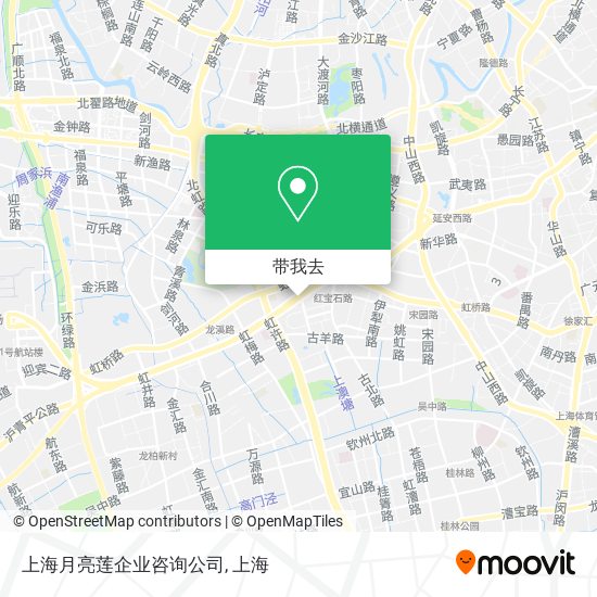 上海月亮莲企业咨询公司地图
