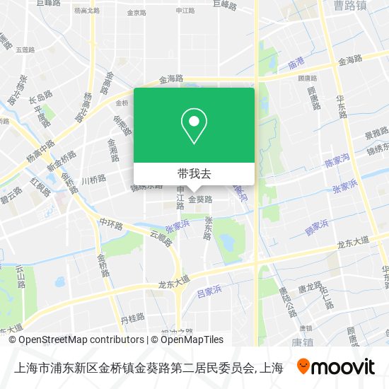 上海市浦东新区金桥镇金葵路第二居民委员会地图