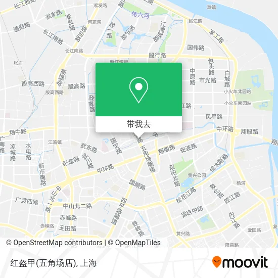 红盔甲(五角场店)地图