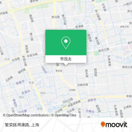 繁荣路周康路地图