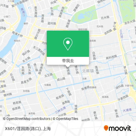 X601/莲园路(路口)地图