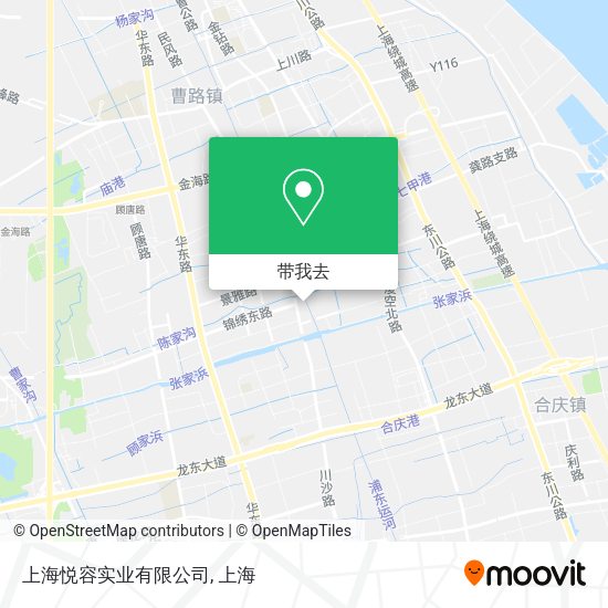 上海悦容实业有限公司地图