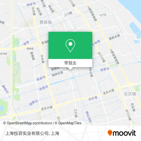 上海悦容实业有限公司地图
