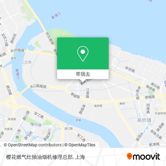 樱花燃气灶抽油烟机修理总部地图