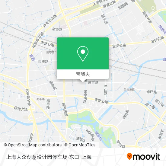 上海大众创意设计园停车场-东口地图