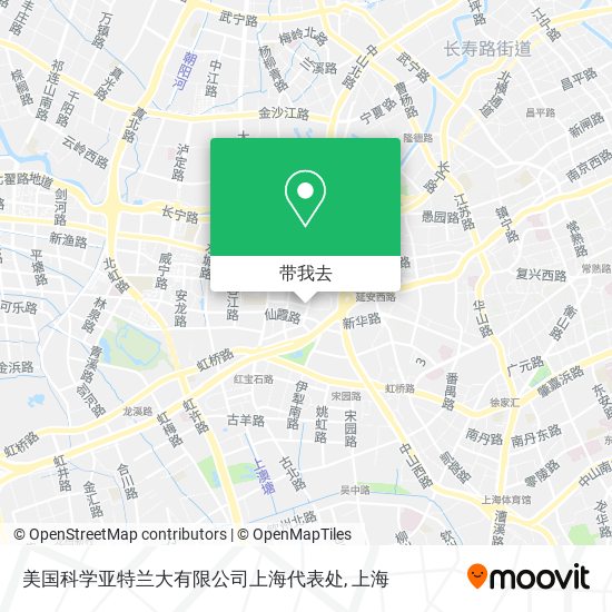 美国科学亚特兰大有限公司上海代表处地图