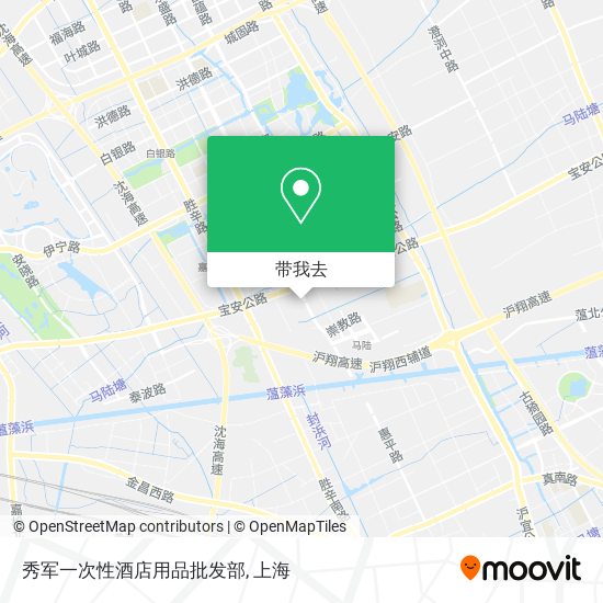 秀军一次性酒店用品批发部地图