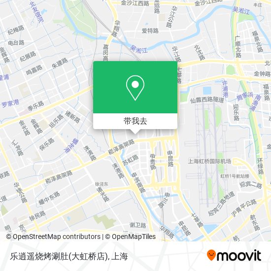 乐逍遥烧烤涮肚(大虹桥店)地图