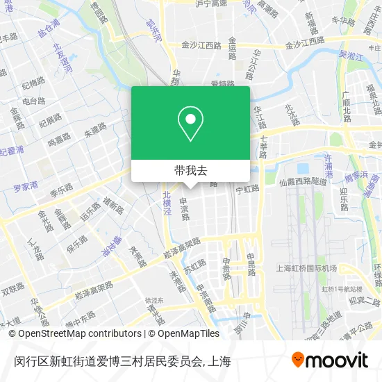 闵行区新虹街道爱博三村居民委员会地图