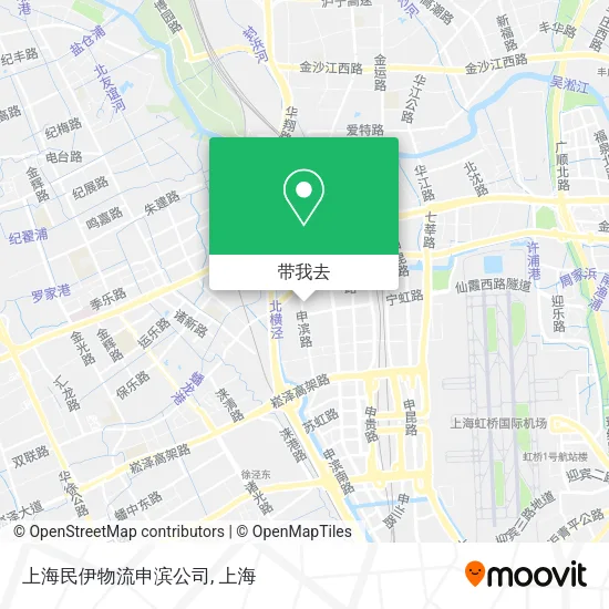上海民伊物流申滨公司地图