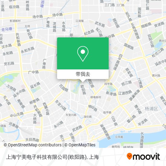 上海宁美电子科技有限公司(欧阳路)地图