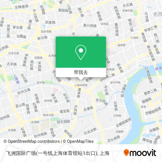 飞洲国际广场(一号线上海体育馆站1出口)地图