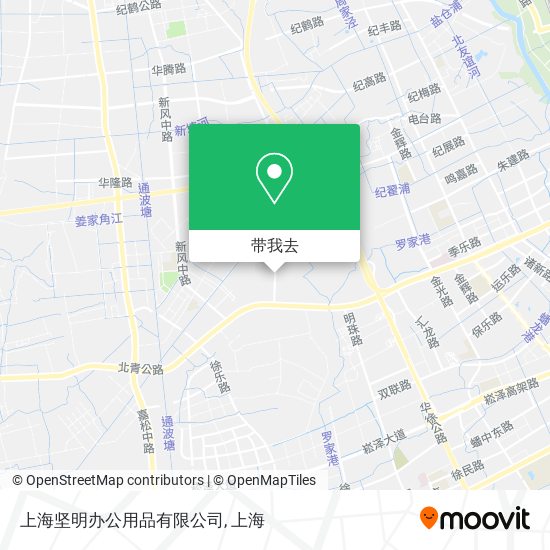 上海坚明办公用品有限公司地图