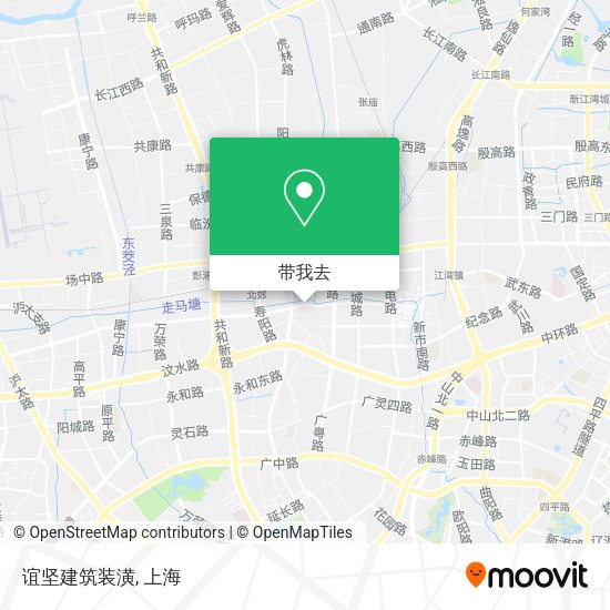 谊坚建筑装潢地图