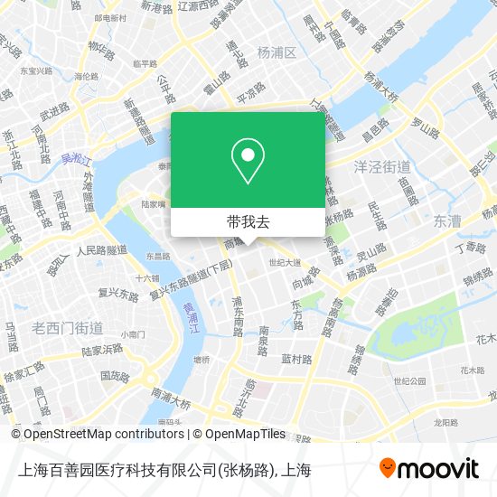 上海百善园医疗科技有限公司(张杨路)地图