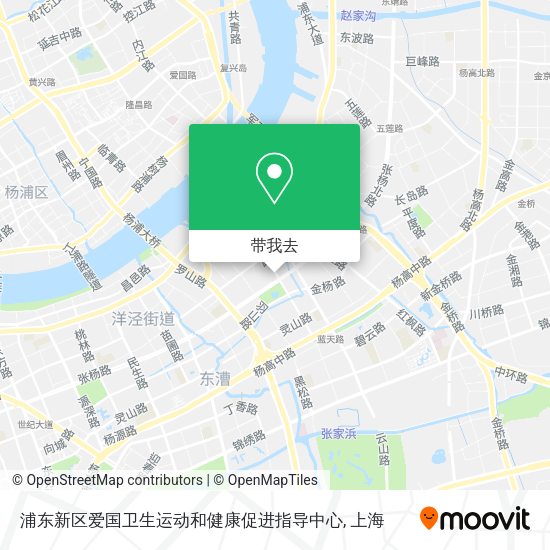 浦东新区爱国卫生运动和健康促进指导中心地图