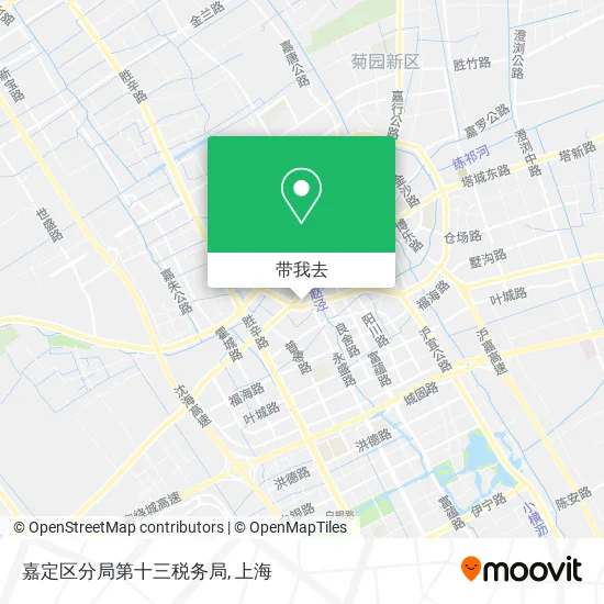 嘉定区分局第十三税务局地图