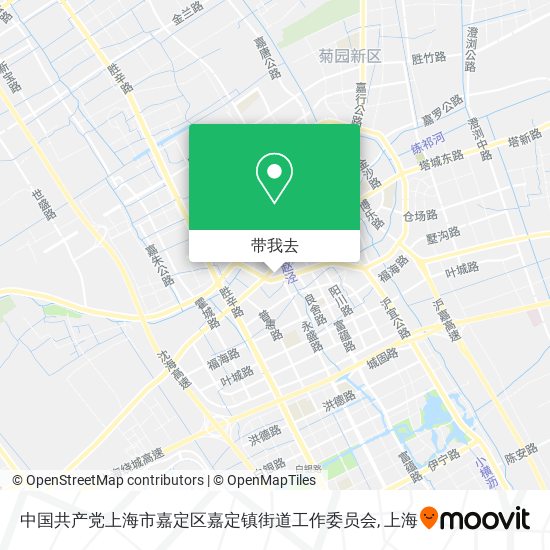 中国共产党上海市嘉定区嘉定镇街道工作委员会地图