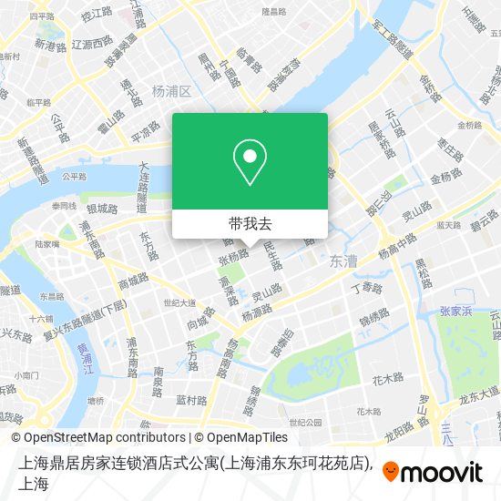 上海鼎居房家连锁酒店式公寓(上海浦东东珂花苑店)地图