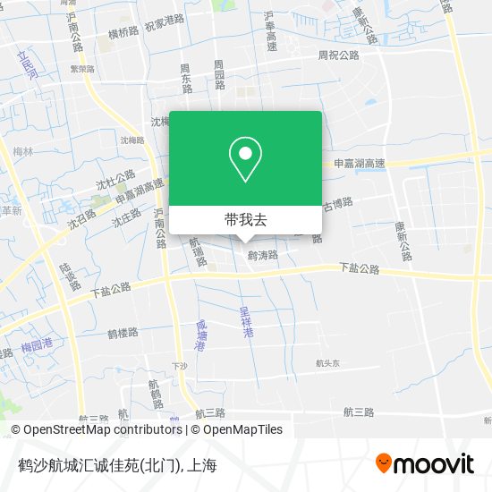 鹤沙航城汇诚佳苑(北门)地图
