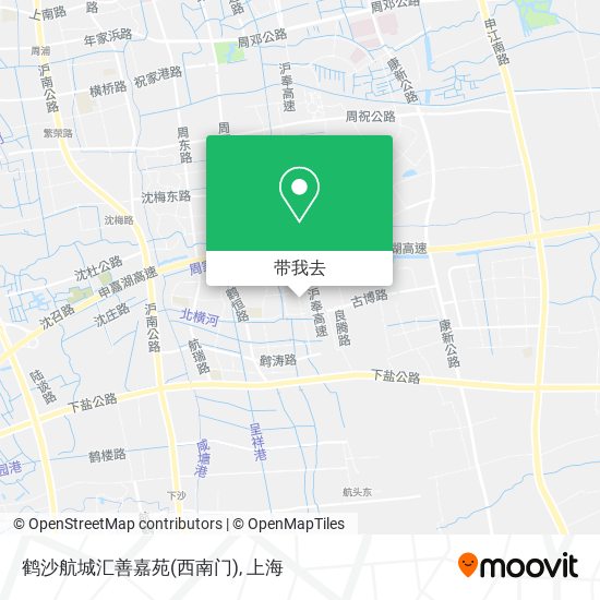 鹤沙航城汇善嘉苑(西南门)地图