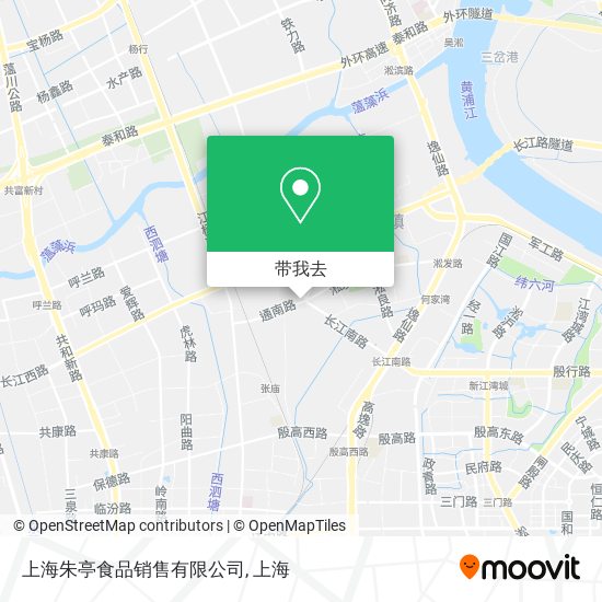 上海朱亭食品销售有限公司地图
