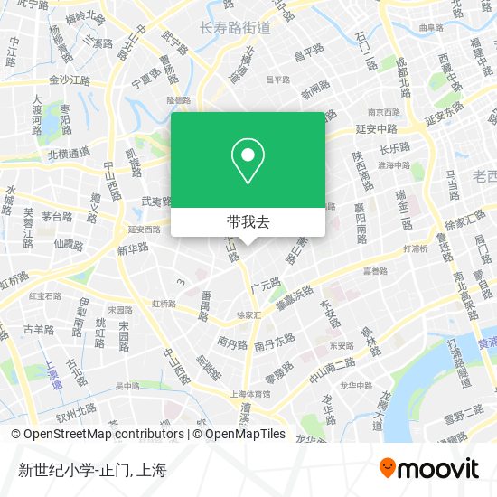 新世纪小学-正门地图