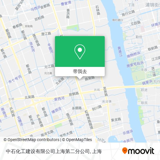 中石化工建设有限公司上海第二分公司地图