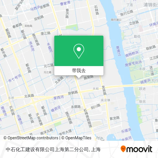 中石化工建设有限公司上海第二分公司地图
