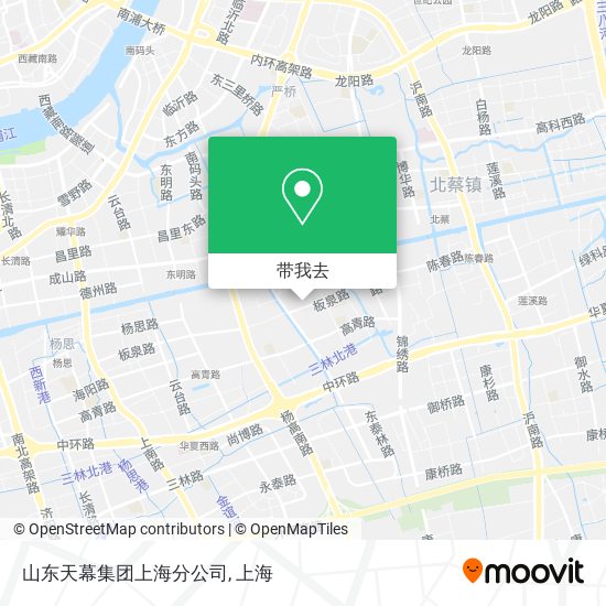 山东天幕集团上海分公司地图